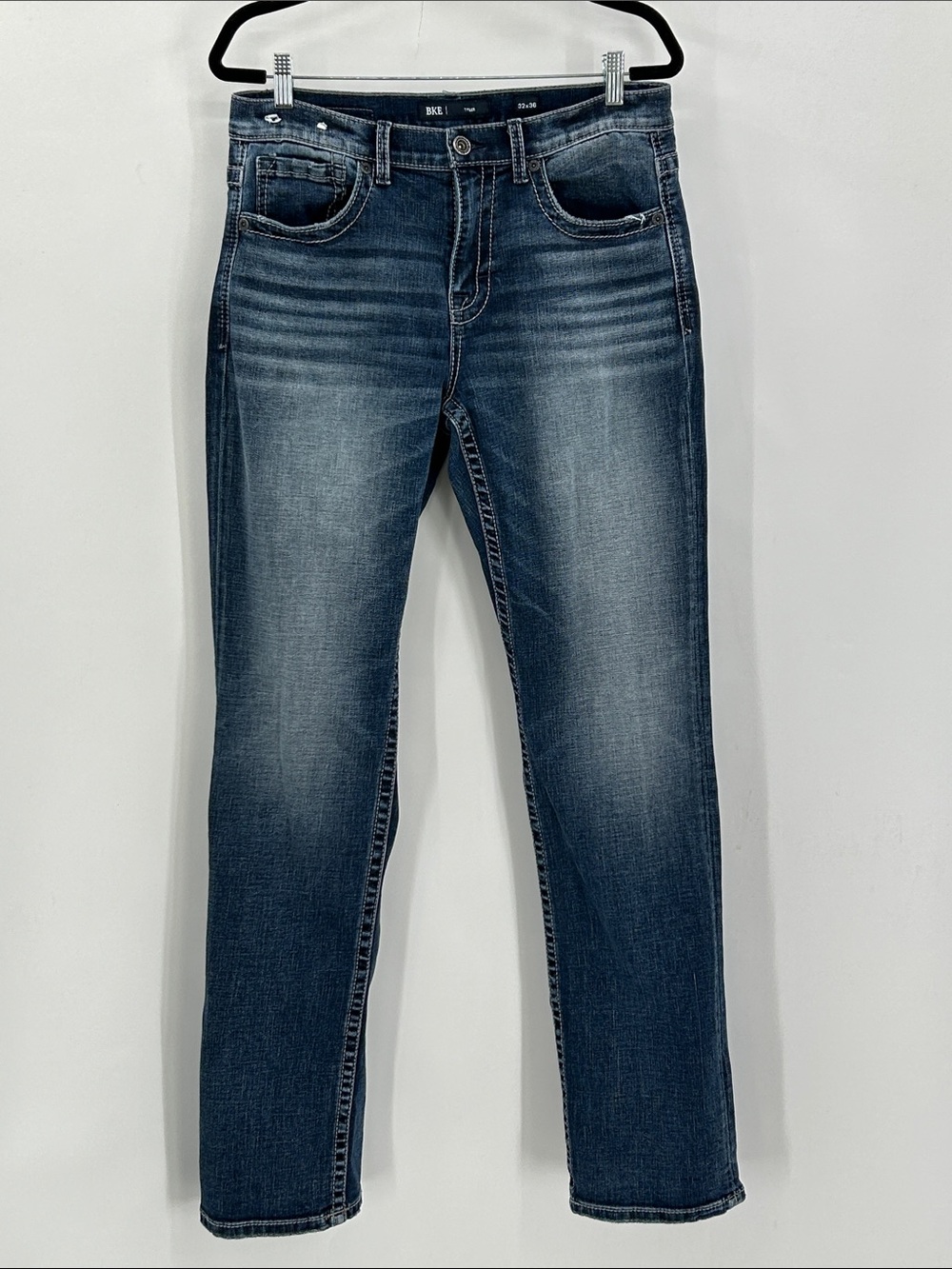 BKE Tyler Straight Mens Jeans Blue Size 32